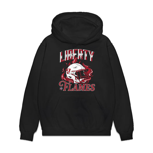 Liberty - NCAA Football : Bryce Randolph - Vintage Helmet Premium Hooded Sweatshirt-0