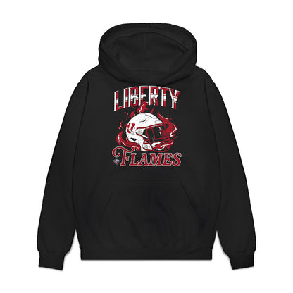 Liberty - NCAA Football : Jeremiah Vessel - Vintage Helmet Premium Hooded Sweatshirt-0