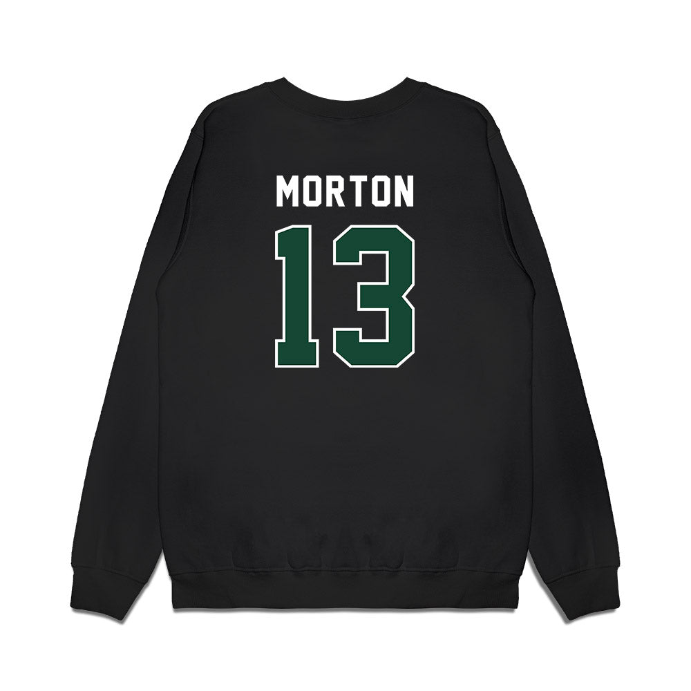 Ohio - NCAA Football : DJ Morton - Vintage Helmet Premium Crewneck Sweatshirt-1