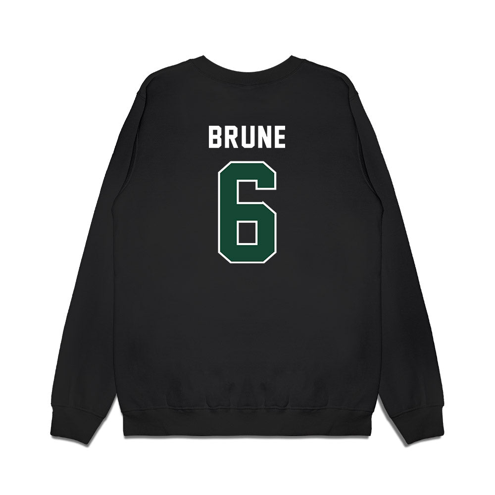 Ohio - NCAA Football : Duncan Brune - Vintage Helmet Premium Crewneck Sweatshirt-1