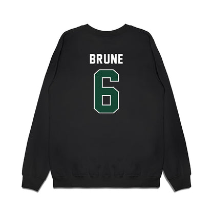 Ohio - NCAA Football : Duncan Brune - Vintage Helmet Premium Crewneck Sweatshirt-1