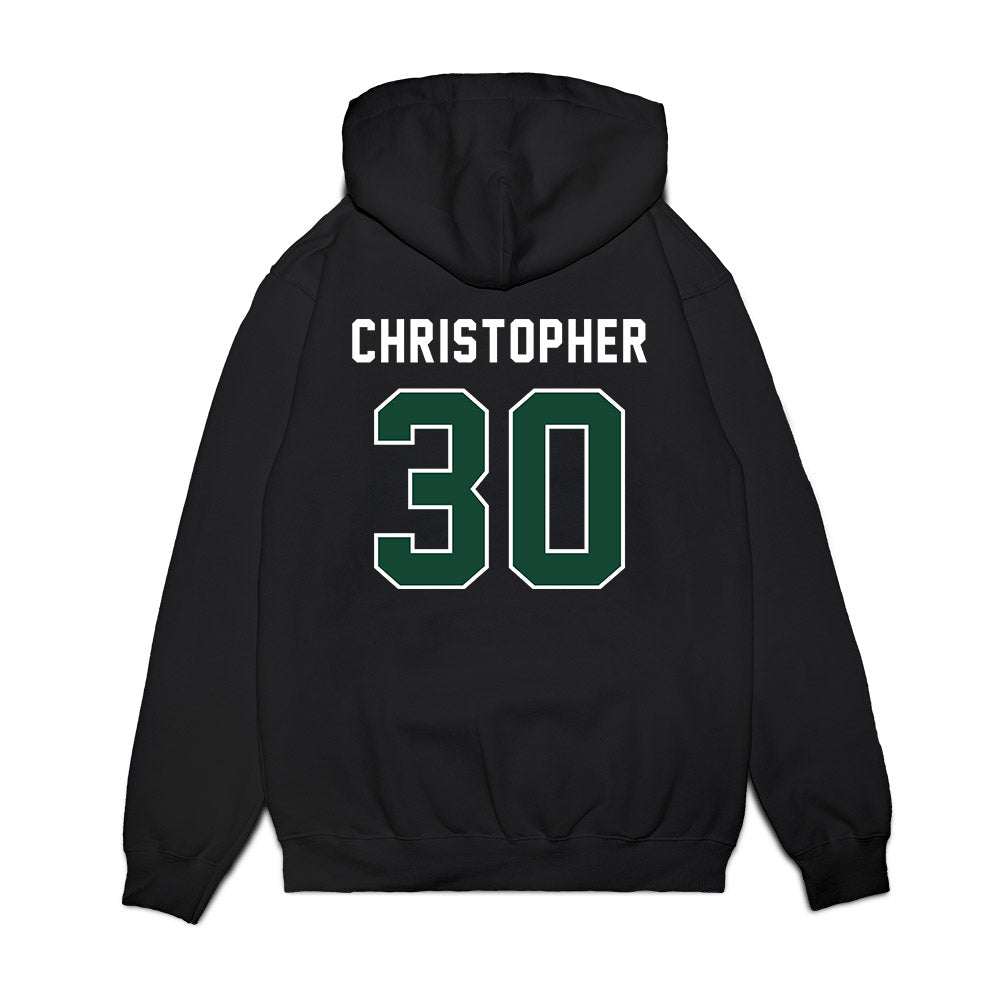 Ohio - NCAA Football : Charlie Christopher - Vintage Helmet Premium Hooded Sweatshirt-1
