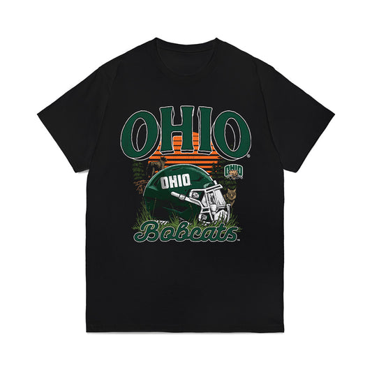 Ohio - NCAA Football : Austin Adkins - Vintage Helmet Comfort Colors T-Shirt-0