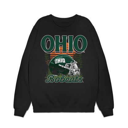Ohio - NCAA Football : Levi Davis - Vintage Helmet Premium Crewneck Sweatshirt-0