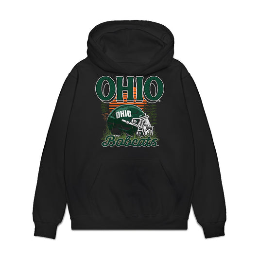 Ohio - NCAA Football : DJ Morton - Vintage Helmet Premium Hooded Sweatshirt-0