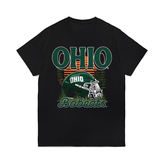 Ohio - NCAA Football : Blake Parker - Vintage Helmet Comfort Colors T-Shirt-0