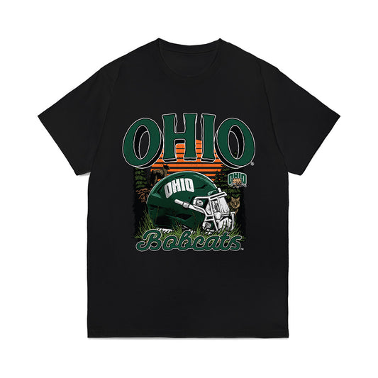 Ohio - NCAA Football : Keishaun Calhoun - Vintage Helmet Comfort Colors T-Shirt-0