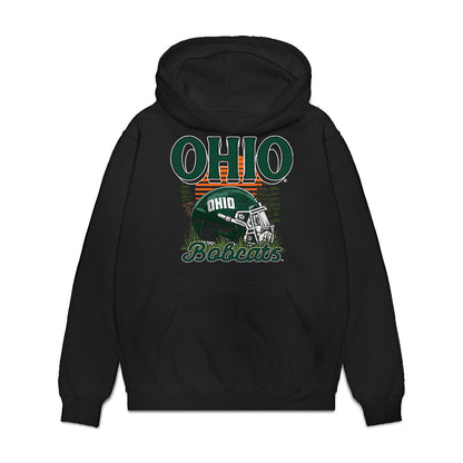 Ohio - NCAA Football : Eli Thompson - Vintage Helmet Premium Hooded Sweatshirt-0