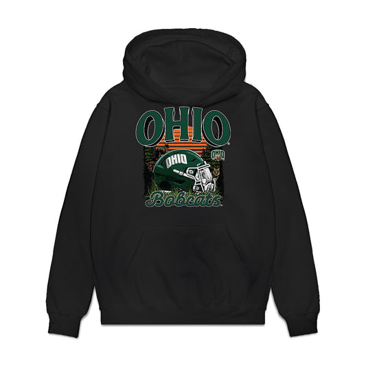 Ohio - NCAA Football : Cassius Hulbert - Vintage Helmet Premium Hooded Sweatshirt-0