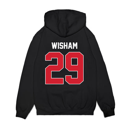 Arkansas State - NCAA Football : Luke Wisham - Vintage Helmet Premium Hooded Sweatshirt-1