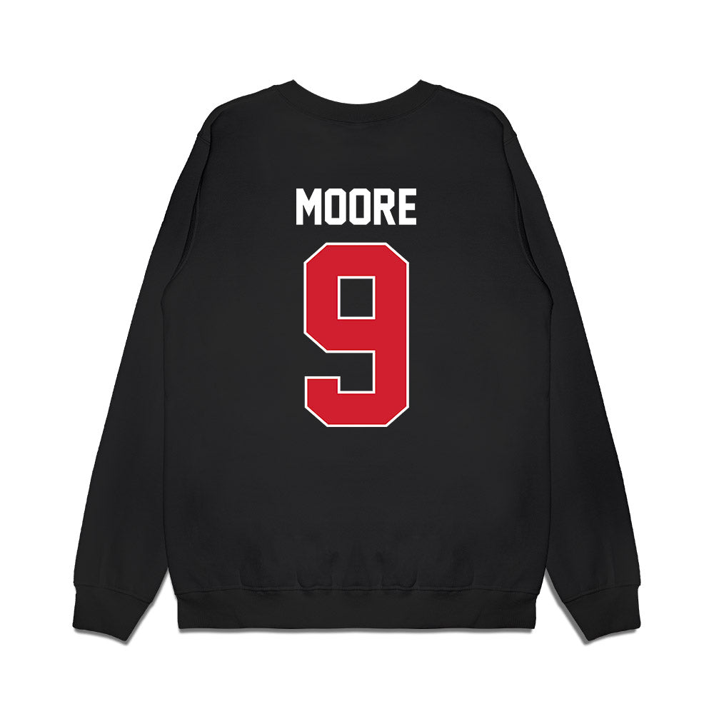 Arkansas State - NCAA Football : Kam Moore - Vintage Helmet Premium Crewneck Sweatshirt-1