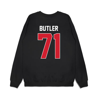 Arkansas State - NCAA Football : Mehki Butler - Vintage Helmet Premium Crewneck Sweatshirt-1