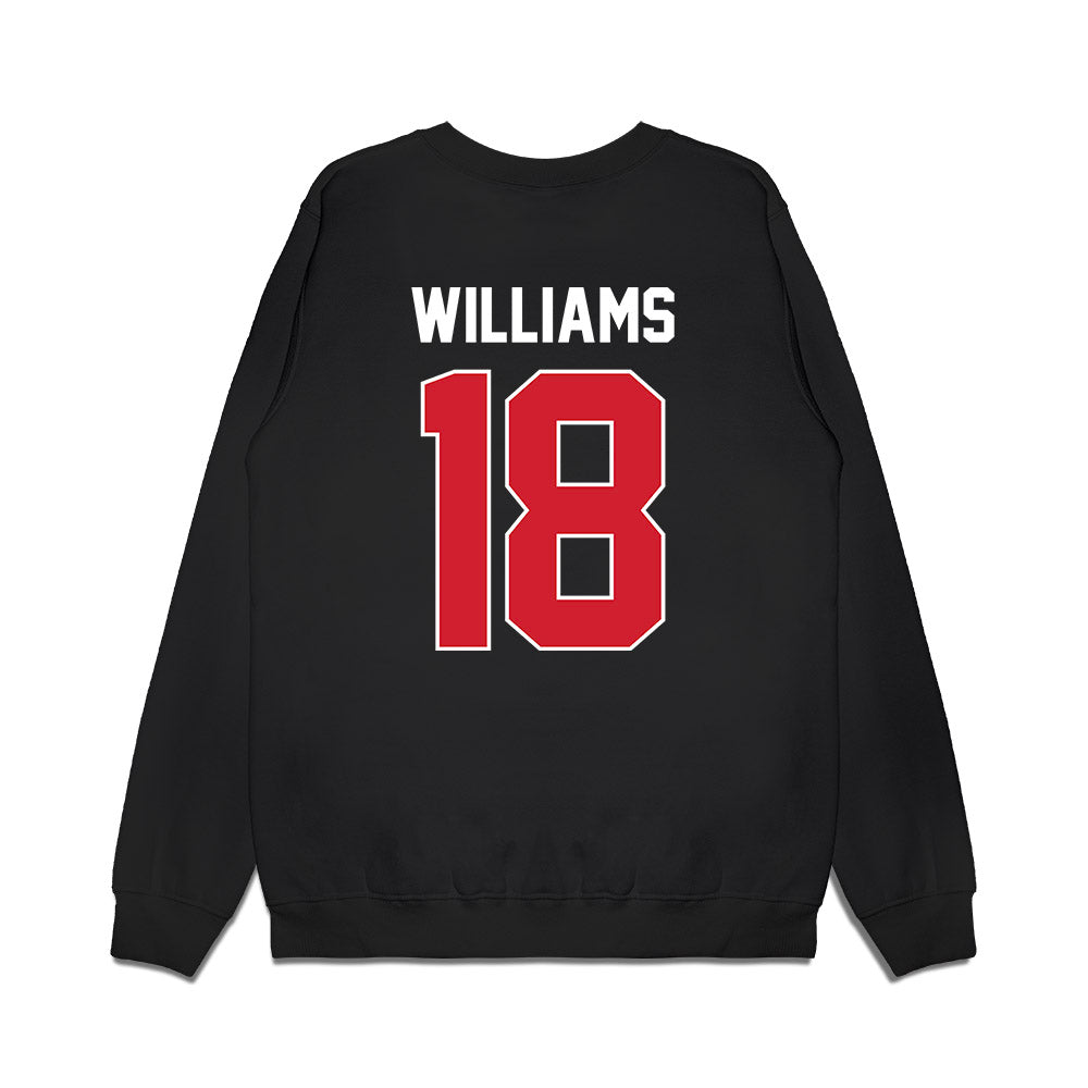 Arkansas State - NCAA Football : Kyle Williams - Vintage Helmet Premium Crewneck Sweatshirt-1