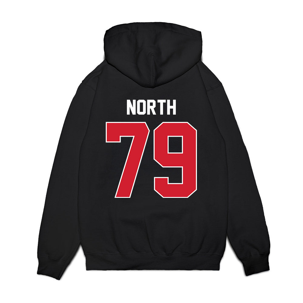 Arkansas State - NCAA Football : Baker North - Vintage Helmet Premium Hooded Sweatshirt-1