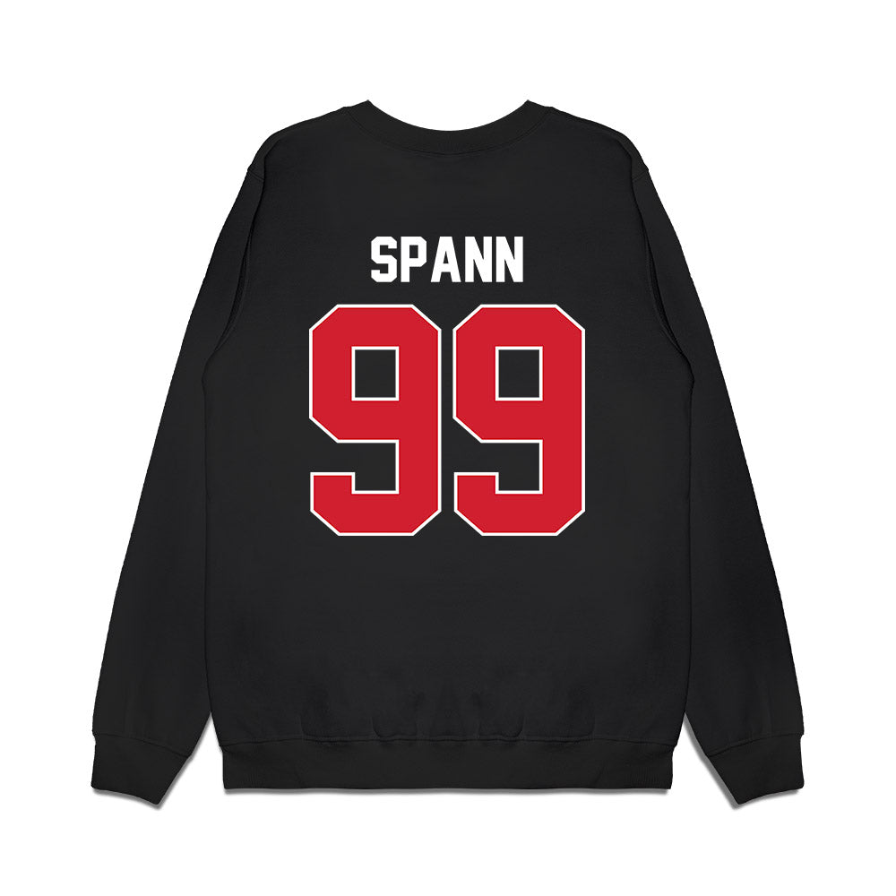 Arkansas State - NCAA Football : Tj Spann - Vintage Helmet Premium Crewneck Sweatshirt-1