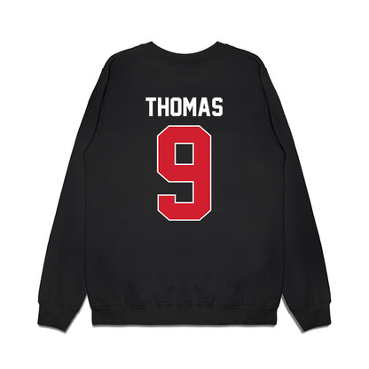 Arkansas State - NCAA Football : Trevian Thomas - Vintage Helmet Premium Crewneck Sweatshirt-1