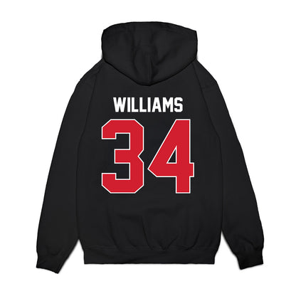 Arkansas State - NCAA Football : Marquis Williams - Vintage Helmet Premium Hooded Sweatshirt-1