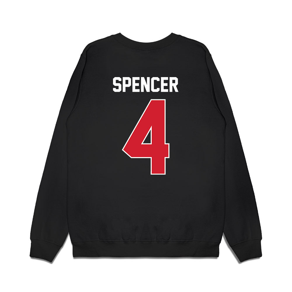 Arkansas State - NCAA Football : Devin Spencer - Vintage Helmet Premium Crewneck Sweatshirt-1