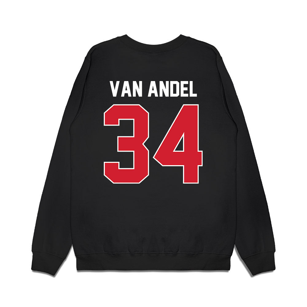 Arkansas State - NCAA Football : Clune Van Andel - Vintage Helmet Premium Crewneck Sweatshirt-1