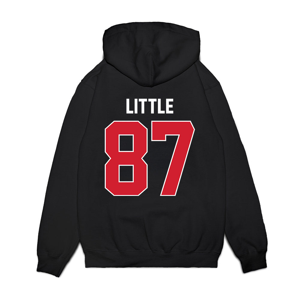 Arkansas State - NCAA Football : Tyler Little - Vintage Helmet Premium Hooded Sweatshirt-1
