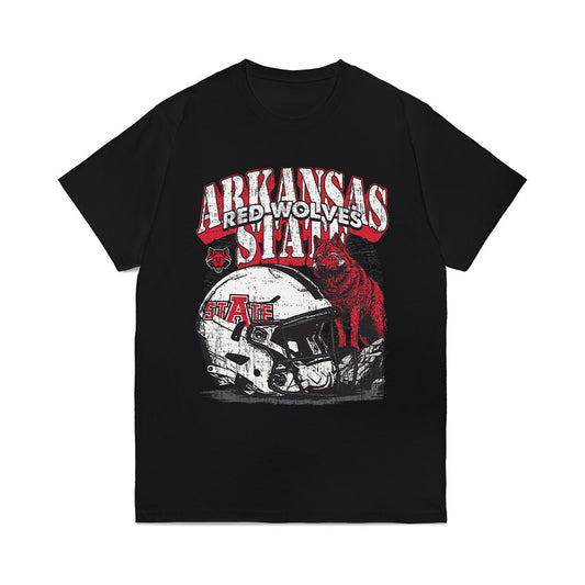 Arkansas State - NCAA Football : Samuel Boozer - Vintage Helmet Comfort Colors T-Shirt-0