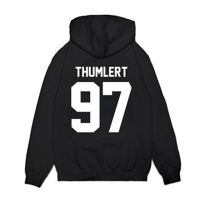 New Mexico - NCAA Football : Cody Thumlert - Vintage Helmet Premium Hooded Sweatshirt-1
