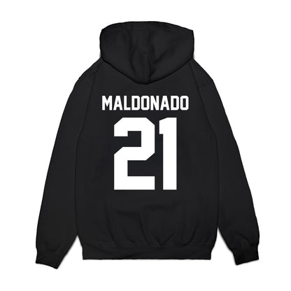 New Mexico - NCAA Football : Jacob Maldonado - Vintage Helmet Premium Hooded Sweatshirt-1