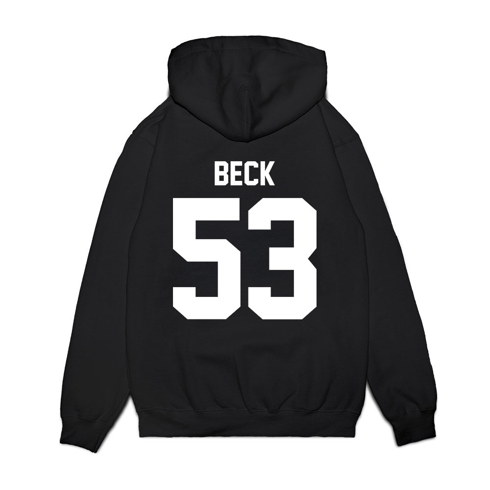New Mexico - NCAA Football : Caden Beck - Vintage Helmet Premium Hooded Sweatshirt-1