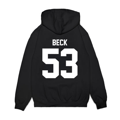 New Mexico - NCAA Football : Caden Beck - Vintage Helmet Premium Hooded Sweatshirt-1