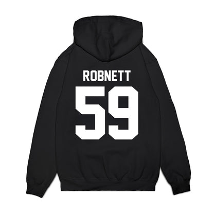 New Mexico - NCAA Football : Kaden Robnett - Vintage Helmet Premium Hooded Sweatshirt-1
