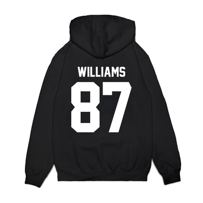 New Mexico - NCAA Football : Abraham Williams - Vintage Helmet Premium Hooded Sweatshirt-1