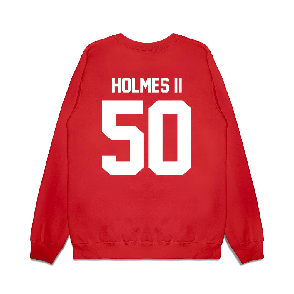 New Mexico - NCAA Football : Ricklan Holmes II - Vintage Helmet Premium Crewneck Sweatshirt-1