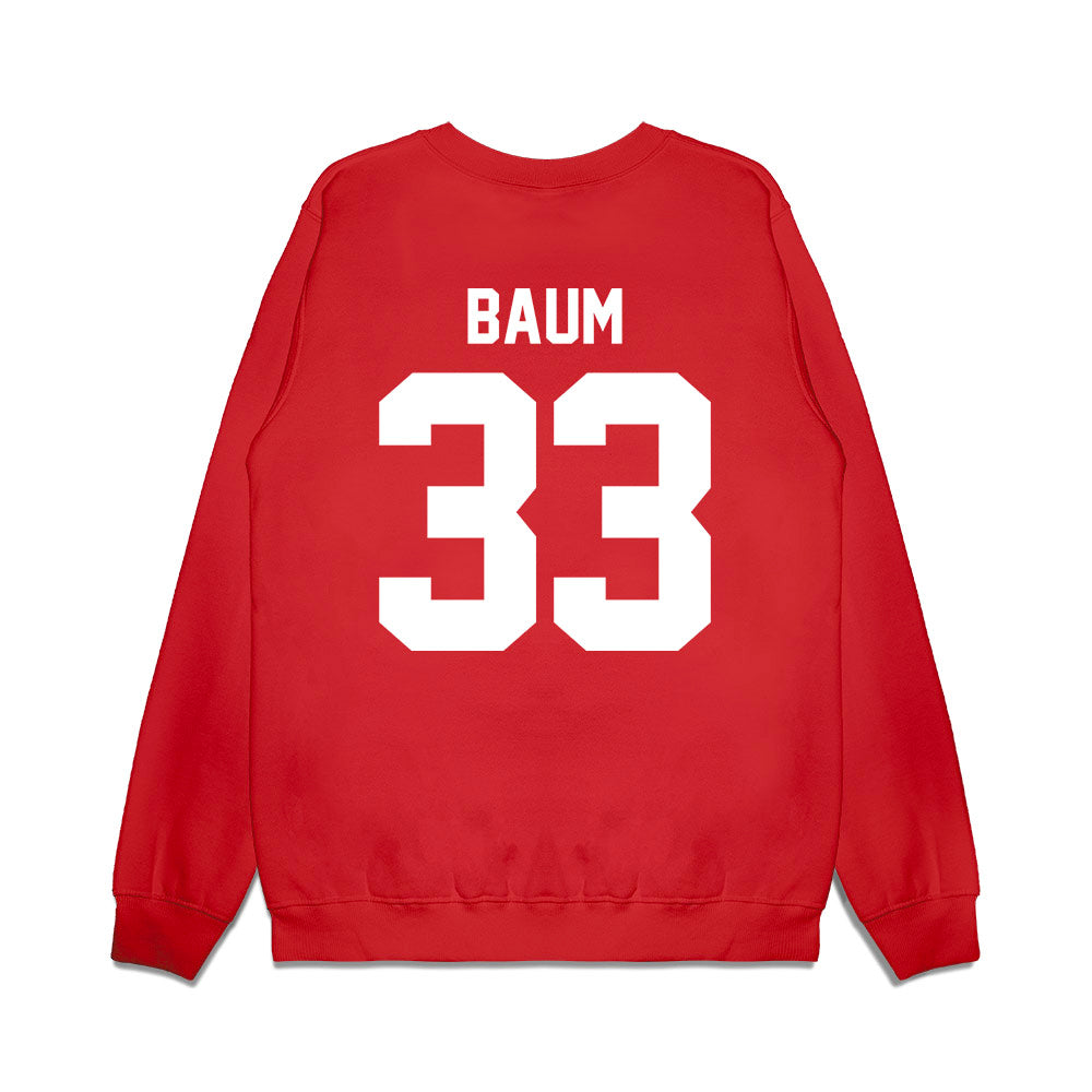 New Mexico - NCAA Football : Hayes Baum - Vintage Helmet Premium Crewneck Sweatshirt-1