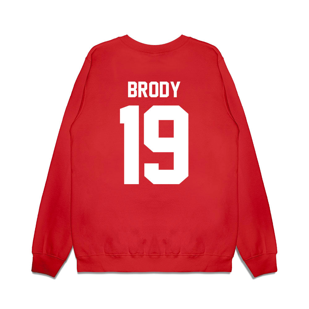 New Mexico - NCAA Football : Elijah Brody - Vintage Helmet Premium Crewneck Sweatshirt-1