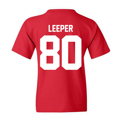 New Mexico - NCAA Football : Max Leeper - Vintage Helmet Youth T-Shirt-1