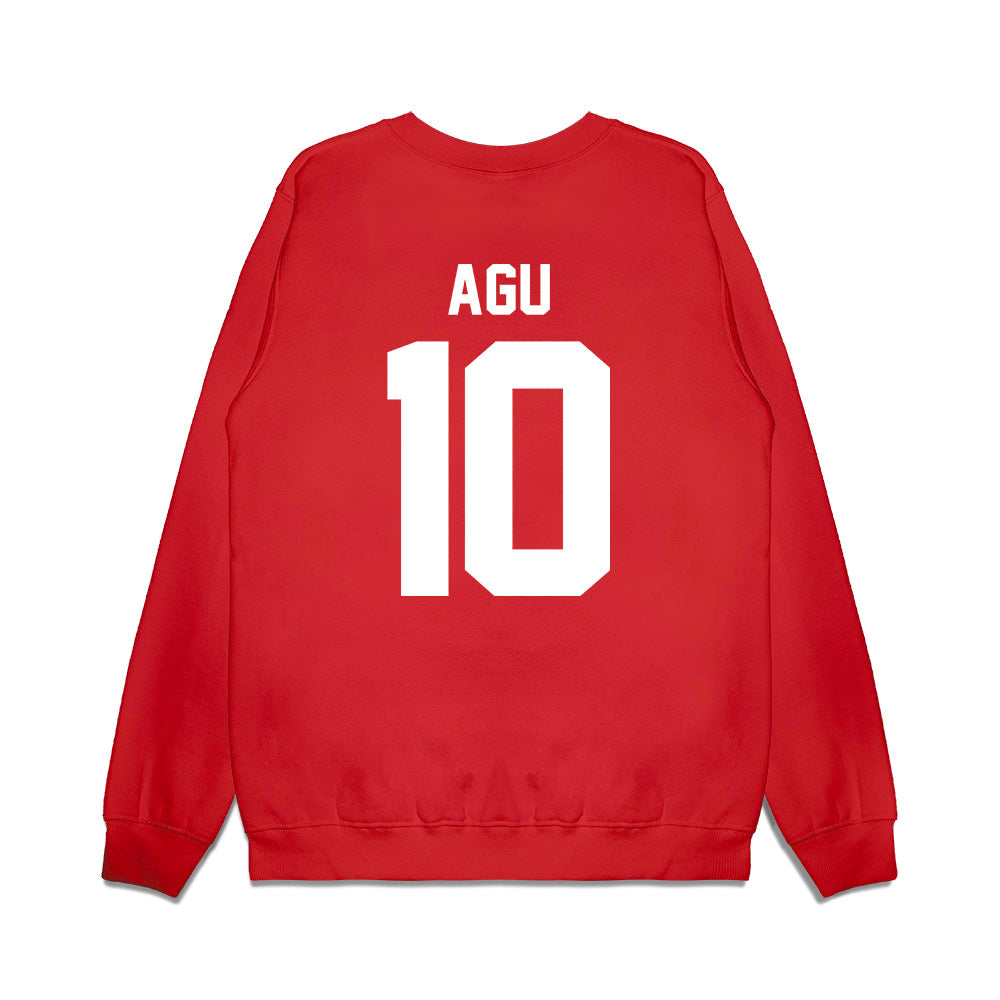 New Mexico - NCAA Football : Darren Agu - Vintage Helmet Premium Crewneck Sweatshirt-1