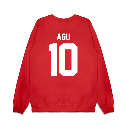 New Mexico - NCAA Football : Darren Agu - Vintage Helmet Premium Crewneck Sweatshirt-1