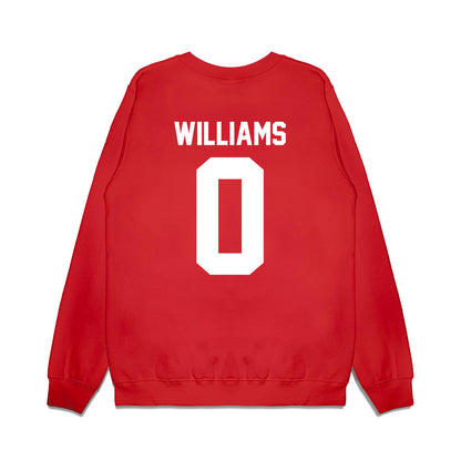 New Mexico - NCAA Football : Miles Williams - Vintage Helmet Premium Crewneck Sweatshirt-1