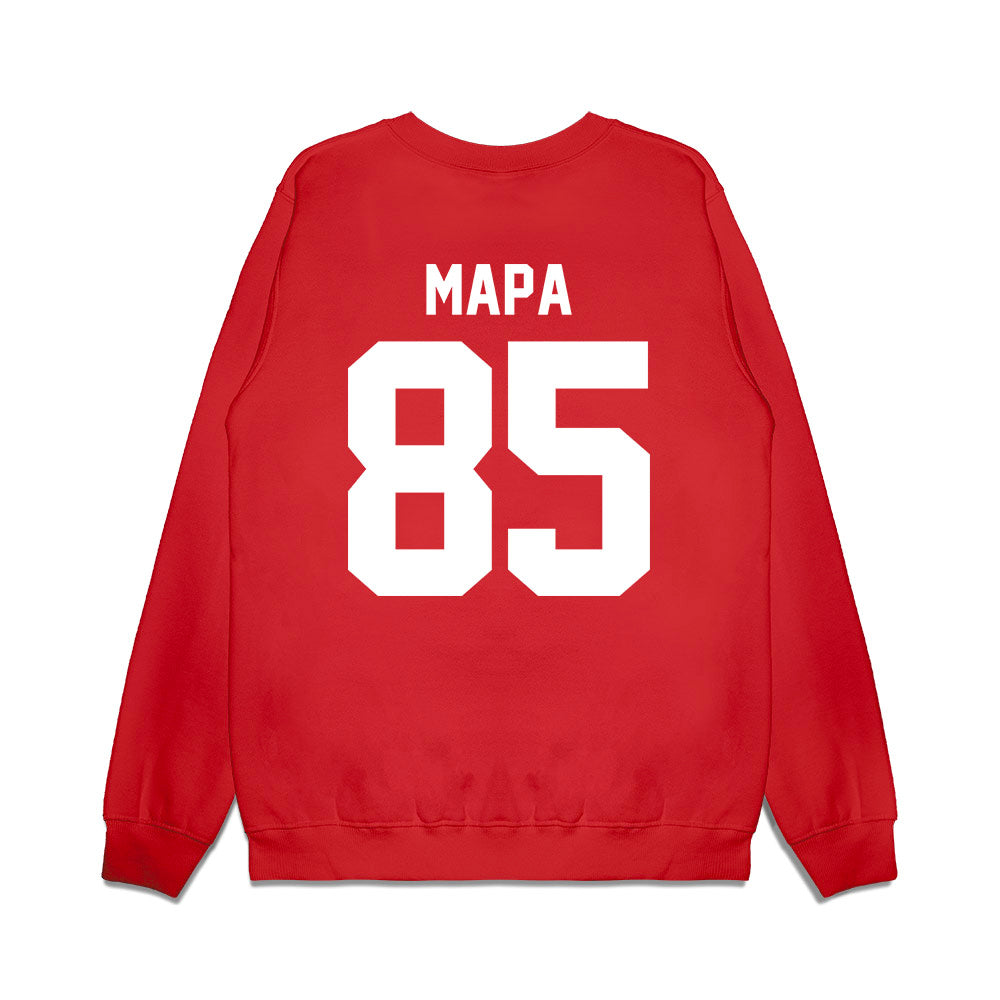 New Mexico - NCAA Football : Simon Mapa - Vintage Helmet Premium Crewneck Sweatshirt-1
