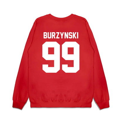 New Mexico - NCAA Football : Jack Burzynski - Vintage Helmet Premium Crewneck Sweatshirt-1