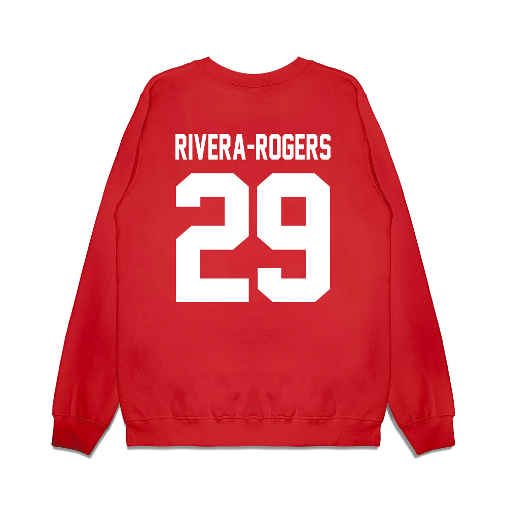 New Mexico - NCAA Football : Xavier Rivera-Rogers - Vintage Helmet Premium Crewneck Sweatshirt-1