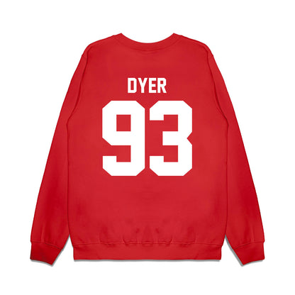 New Mexico - NCAA Football : Deven Dyer - Vintage Helmet Premium Crewneck Sweatshirt-1