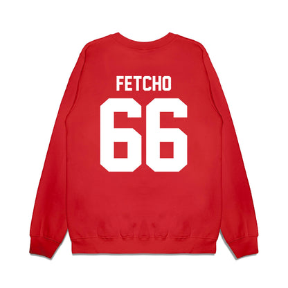 New Mexico - NCAA Football : Markus Fetcho - Vintage Helmet Premium Crewneck Sweatshirt-1