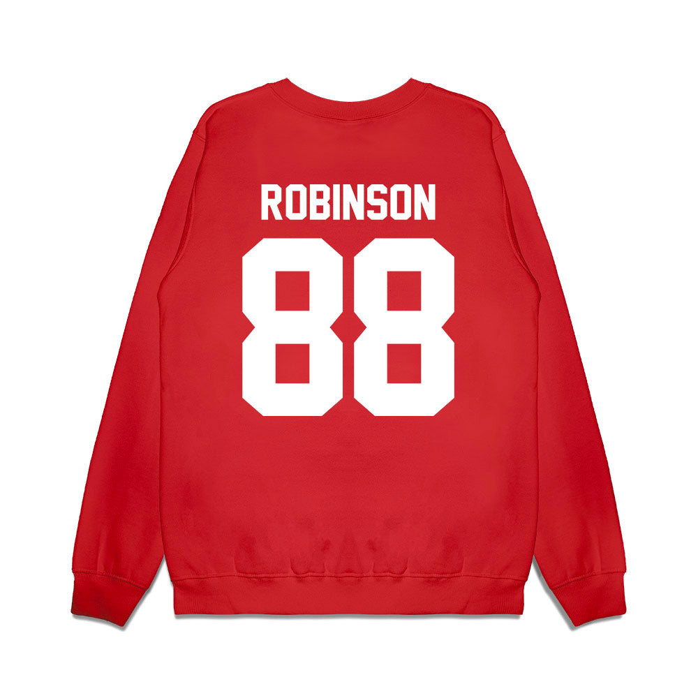 New Mexico - NCAA Football : Ajahvea Robinson - Vintage Helmet Premium Crewneck Sweatshirt-1