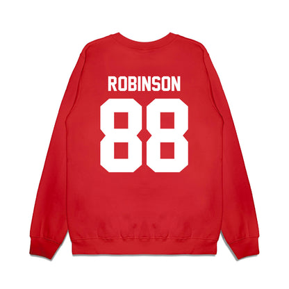 New Mexico - NCAA Football : Ajahvea Robinson - Vintage Helmet Premium Crewneck Sweatshirt-1