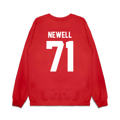 New Mexico - NCAA Football : Danzel Newell - Vintage Helmet Premium Crewneck Sweatshirt-1