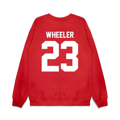 New Mexico - NCAA Football : Nick Wheeler - Vintage Helmet Premium Crewneck Sweatshirt-1