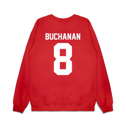 New Mexico - NCAA Football : Deshaun Buchanan - Vintage Helmet Premium Crewneck Sweatshirt-1