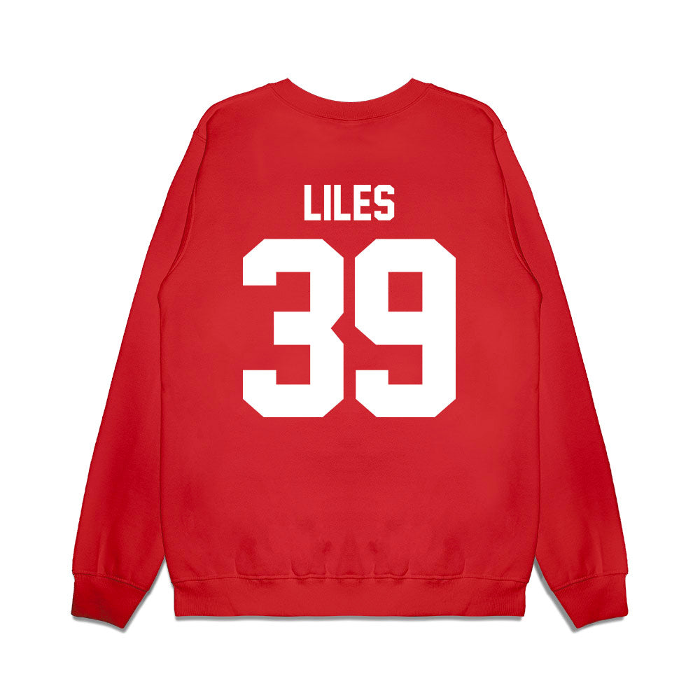 New Mexico - NCAA Football : Jaron Liles - Vintage Helmet Premium Crewneck Sweatshirt-1