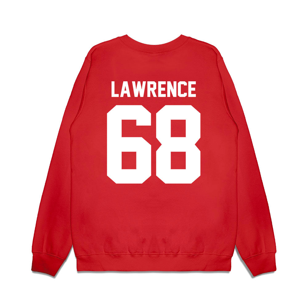 New Mexico - NCAA Football : Tyler Lawrence - Vintage Helmet Premium Crewneck Sweatshirt-1